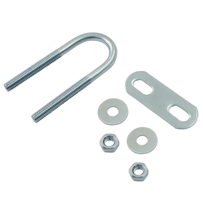 Moicstiy 4 Sets M6 U Bolts 7/8 Inch Wide, Round U-Bolts with Frame Plates, Nuts, and Washer, Zinc Plated Steel U Clamp for Trailers, Boats (22 mm x 70 mm - Image 5